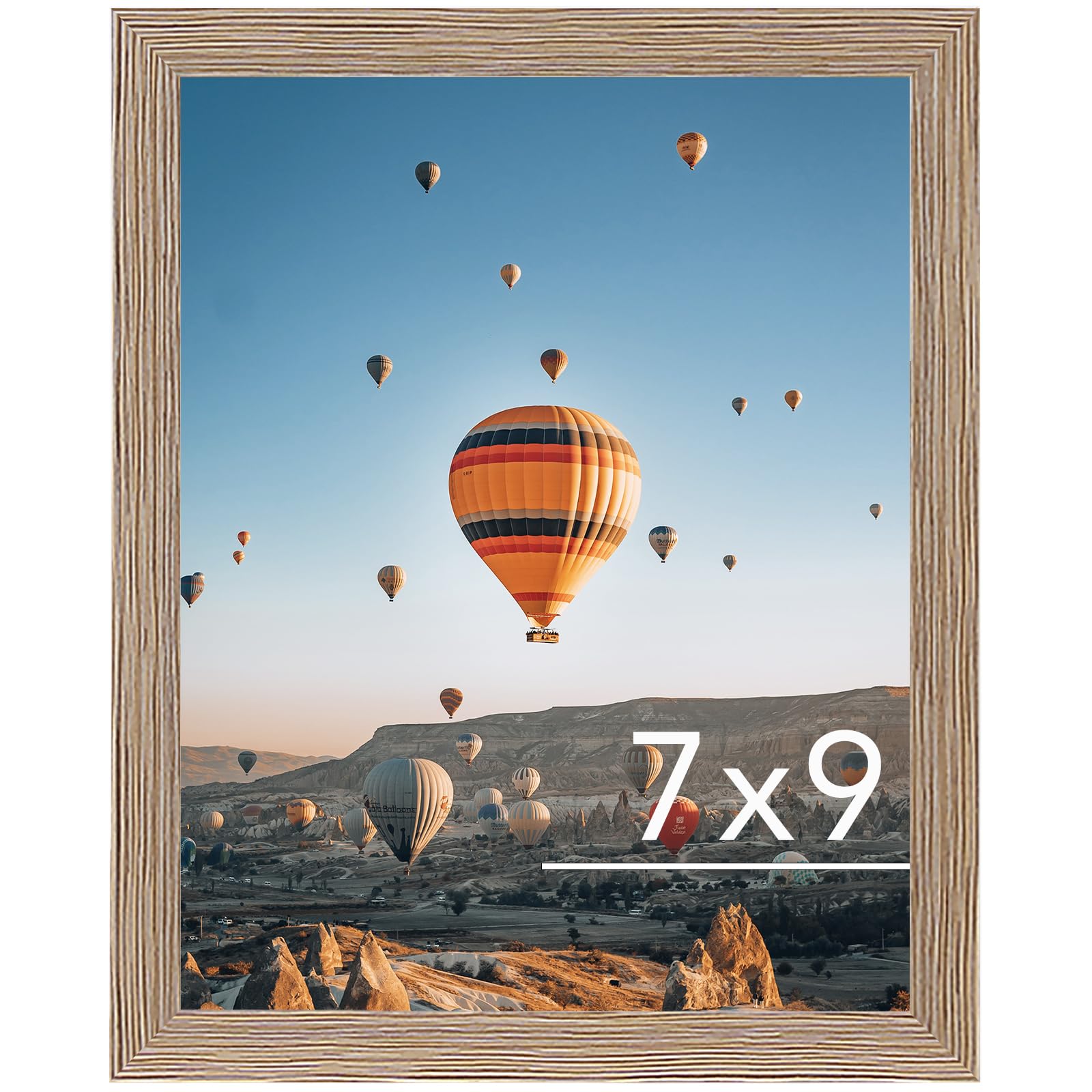 Amazon.com - JCJMY 7x9 Picture Frame Rustic Brown for Wall Hanging